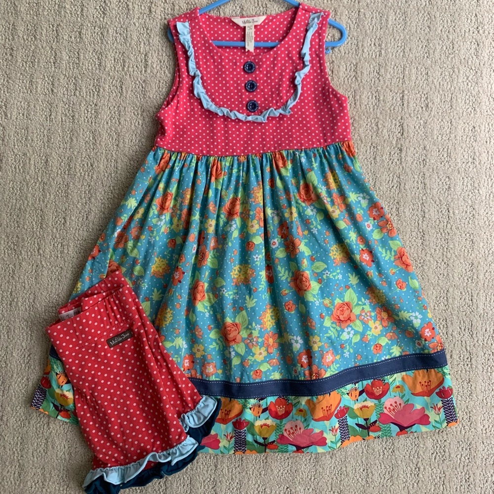 EUC size 8 Matilda Jane dress and shorties